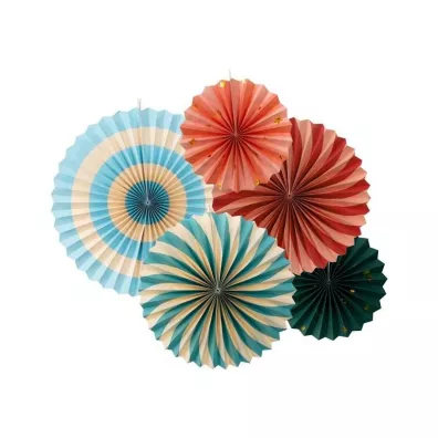 PartyDeco Rozety dekoracyjne Cyrk 26-43cm