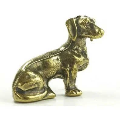 Figurka metalowa Jamnik