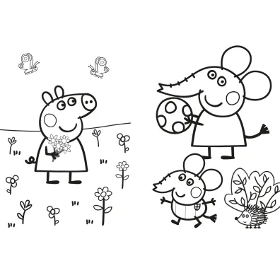 Peppa Pig Koloruj bez ko�ca 3. W s�o�cu i w deszczu