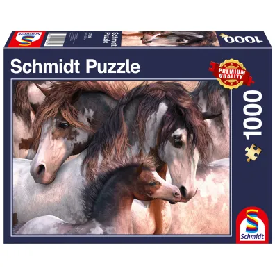 Puzzle 1000 el. Konie Pinto G3