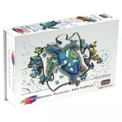 Puzzle 125 drewniane kolorowe ��w Morski Eureka 3D