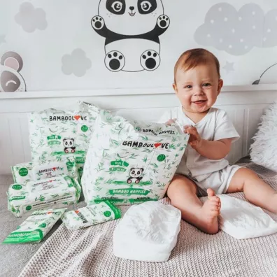 Bamboolove Pieluszki jednorazowe z wknem bambusowym rozm. L (9-14 kg)