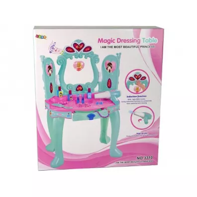 Toaletka z d�wi�kiem i �wiat�em mi�towa LeanToys