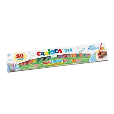 Carioca Kredki o��wkowe Tita 80 kol. (42890)