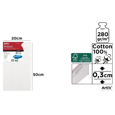 Artix Tablica malarska 20x50x0,3cm 280G/m2