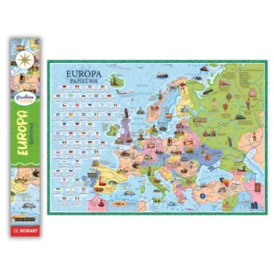 Demart Mappuzzle Junior - Europa mapa polityczna - plakat