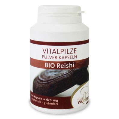 Pilze Wohlrab Grzyby reishi (lakownica lśniąca) 620 mg Suplement diety 100 kaps. Bio