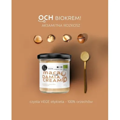 Diet-Food Krem z orzech�w macadamia bez dodatku cukru 300 g Bio