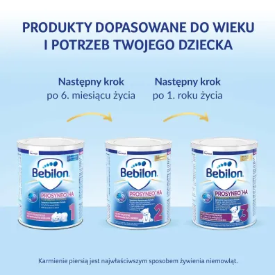 Bebilon Prosyneo HA 1 Mleko pocz�tkowe dla niemowl�t od urodzenia 400 g