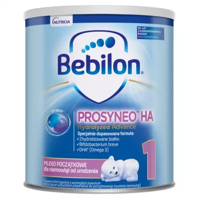 Bebilon Prosyneo HA 1 Mleko pocztkowe dla niemowlt od urodzenia 400 g