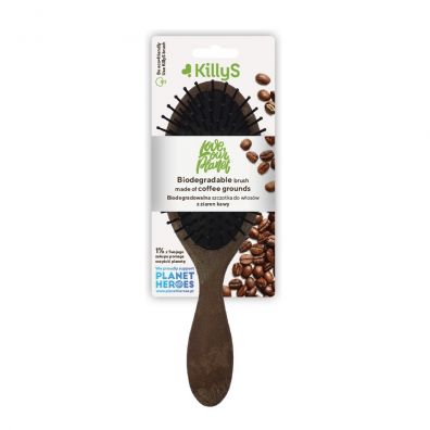 KillyS Biodegradable Brush biodegradowalna szczotka do wosw z ziaren kawy
