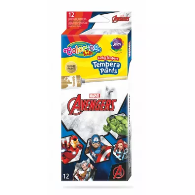 Patio Farby Colorino Kids tempera w tubach 12 ml Avengers 12 x 12 ml
