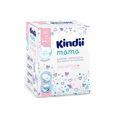 Kindii Wkadki laktacyjne Senstitive 30 szt.