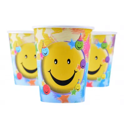 Arpex Kubki papierowe bu�ka Party Time DC9074 180 ml 8 szt.