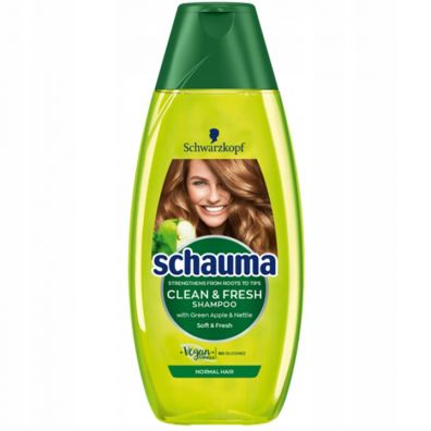 Schauma Clean & Fresh Shampoo szampon do wosw normalnych Jabko & Pokrzywa 400 ml