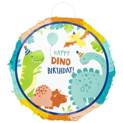 Amscan Piniata do rozciagania Happy Dinosaur 34,9x35,2cm
