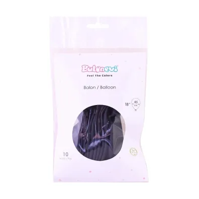 GoParty Balony lateksowe Pastel czarne 45cm
