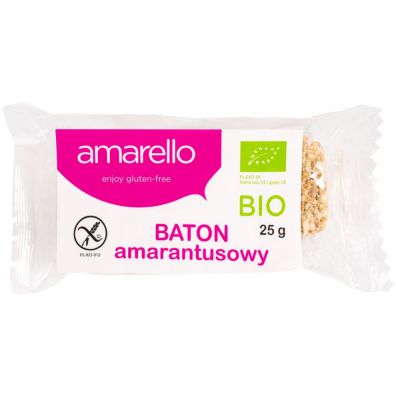 Amarello Baton amarantusowy bezglutenowy 25 g bio