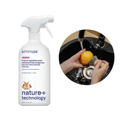 Attitude P�yn do mycia owoc�w i warzyw, bezzapachowy 800 ml