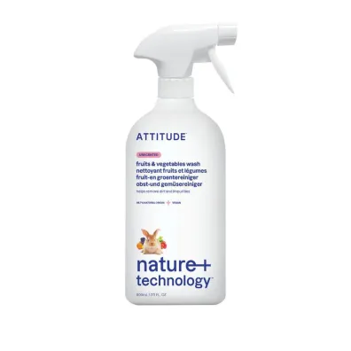 Attitude P�yn do mycia owoc�w i warzyw, bezzapachowy 800 ml