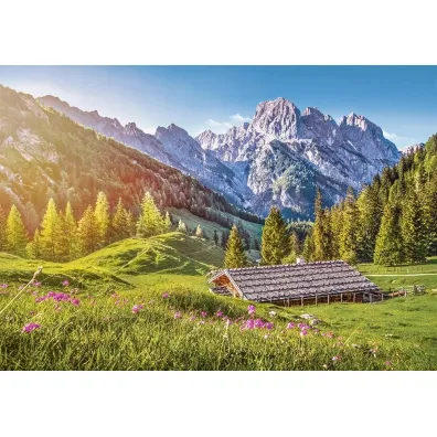 Puzzle 500 el. Lato w Alpach Castorland