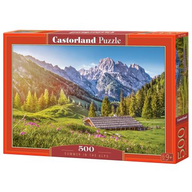 Puzzle 500 el. Lato w Alpach Castorland