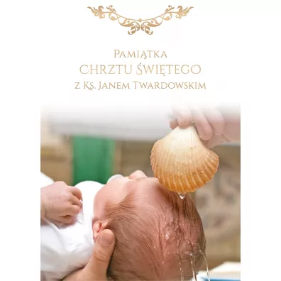 Pami�tka chrztu �wi�tego z ks. Janem Twardowskim - Jan Twardowski