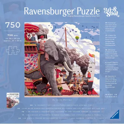 Puzzle 750 el. Art&Soul Dooko�a �wiata w 80 dni Ravensburger