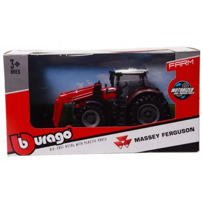 Bburago Model Traktor Massey Ferguson 8740S z �adowark�