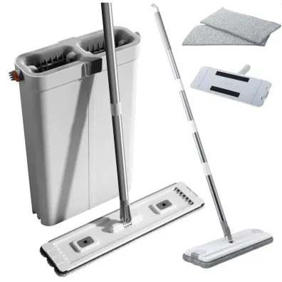 LeanToys Mop p�aski z wiadrem dwukomorowym