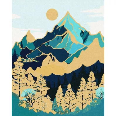 Ideyka Malowanie po numerach - G�rski krajobraz 40x50cm