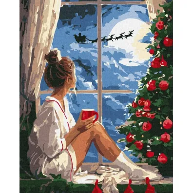 Ideyka Malowanie po numerach - Wigilia Bo�ego Narodzenia 40x50cm