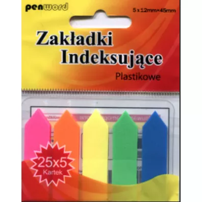 Polsirhurt Zak�adki indeksuj�ce plastikowe 12 x 45 mm