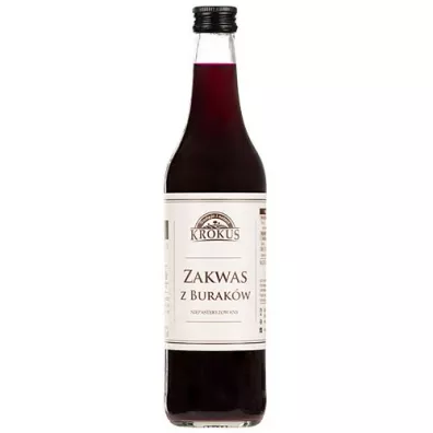 Krokus Zakwas z burak�w niepasteryzowany bezglutenowy 500 ml