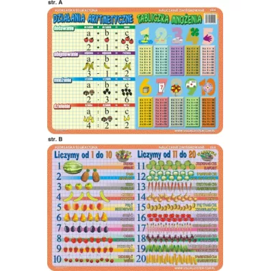 Visual System Podk�adka edukacyjna. Liczymy 1-20