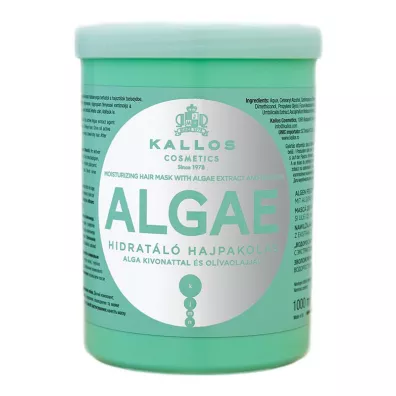 Kallos Algae Moisturizing Mask With Algae Extract And Olive Oil nawilajca maska z ekstraktem algi i olejem oliwkowym do wosw suchych 1 l