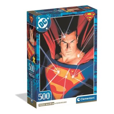 Puzzle 500 el. Compact DC Superman Clementoni