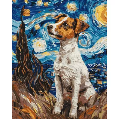 Ideyka Malowanie po numerach - Jack Russell 40x50cm