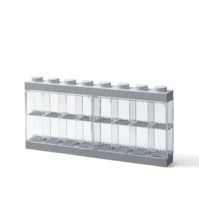 Gablotka na 16 minifigurek LEGO Szara
