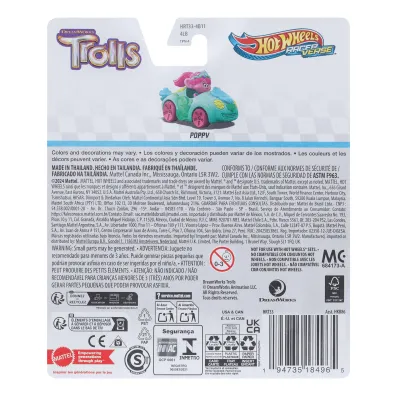 Hot Wheels. RacerVerse Pojazd bohater filmowy HRT33 Mattel