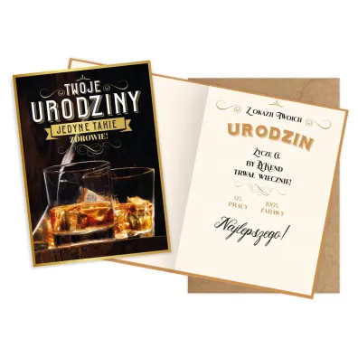 Kukartka Karnet Vision Urodziny