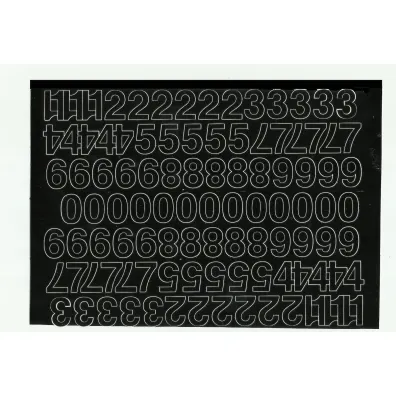 Artdruk Cyfry samoprzylepne 1,5 cm 8 arkuszy czarne
