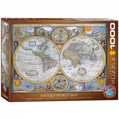 Puzzle 1000 el. Antyczna Mapa wiata Eurographics