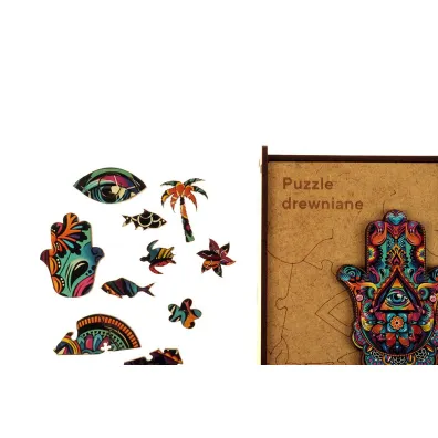 Puzzle 90 drewniane A4 Hamsa Panta Plast