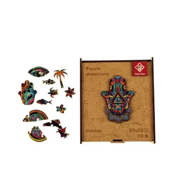 Puzzle 90 drewniane A4 Hamsa Panta Plast