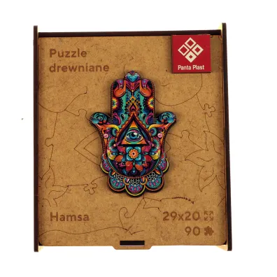 Puzzle 90 drewniane A4 Hamsa Panta Plast