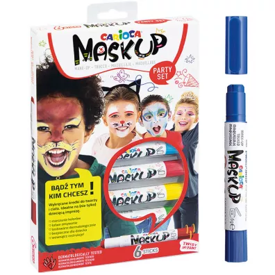 Carioca Kredki do twarzy MaskUP 6 kolor�w