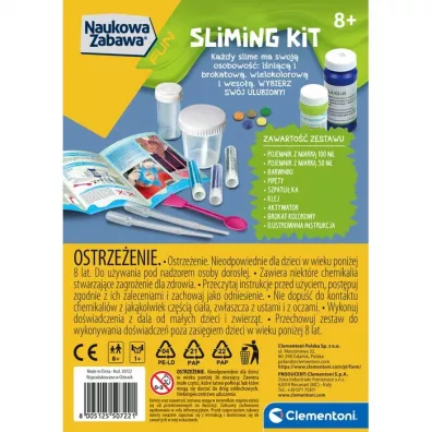 Naukowa zabawa. Dowiadczenia slime 50722 Clementoni