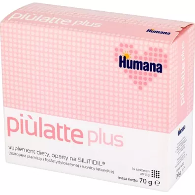 Humana Suplement diety o dzia�aniu prolaktacyjnym Piulatte Plus 14 x 5 g