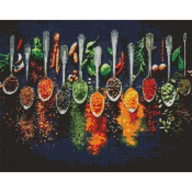 Ideyka Diamentowa mozaika - Przyprawy �wiata 40x50cm